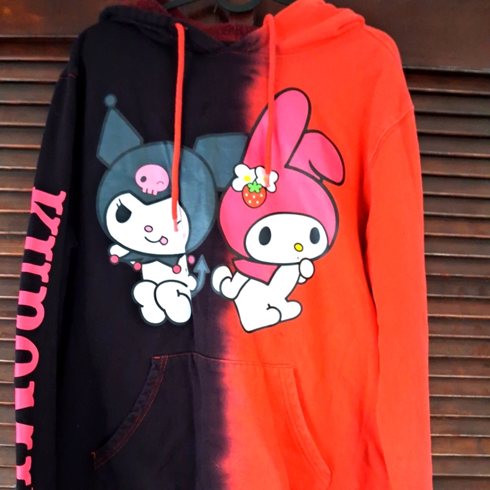Sanrio Kuromi & Hello Kitty Hoodie